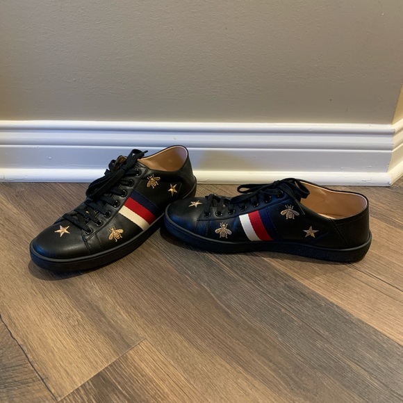 Gucci Ace Sneaker Bees and Stars - Picture 3 of 7